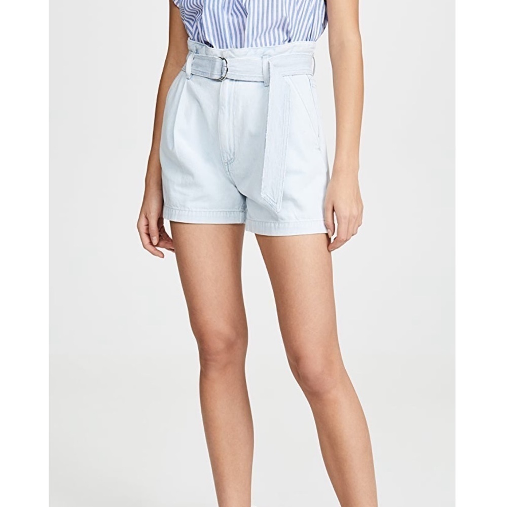 Citizens of Humanity Yvette Light Wash Belted Shorts Size 25